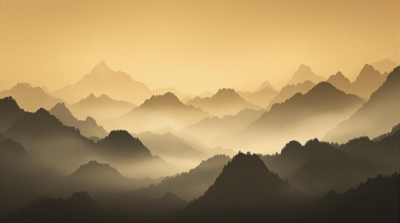 拉拉动漫 - 国风山水墨韵背景
